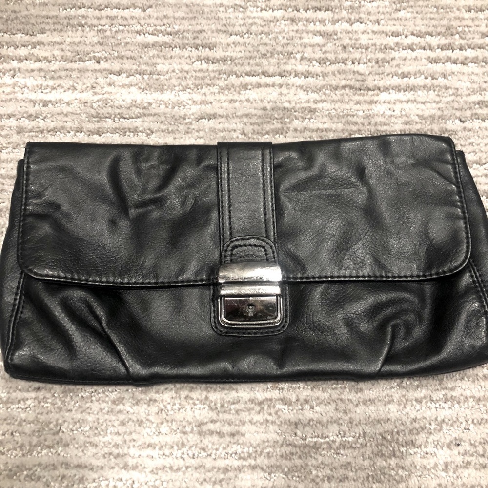Express Black Clutch